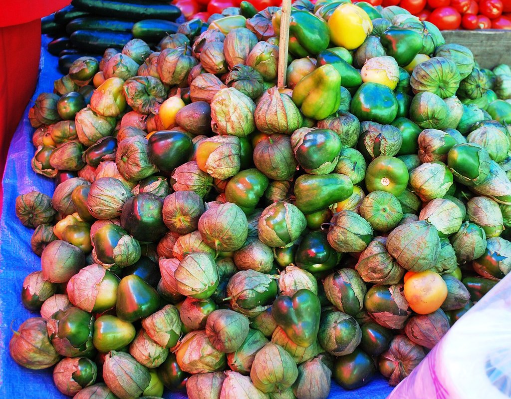 tomatillos al mercato in Messico